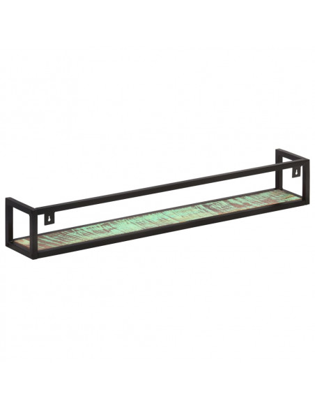 Mensole a Muro 2 pz 120 cm in Legno Massello di Recupero