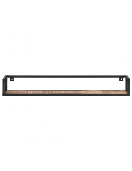 Mensole a Muro 2 pz 120 cm in Legno di Mango Grezzo