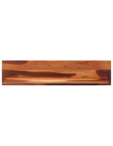 Mensole da Parete 2 pz 112x20x26 cm in Legno Massello di Acacia