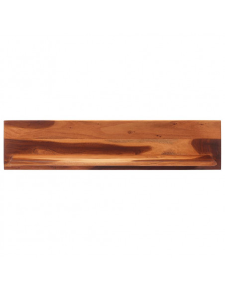 Mensole da Parete 2 pz 112x20x26 cm in Legno Massello di Acacia