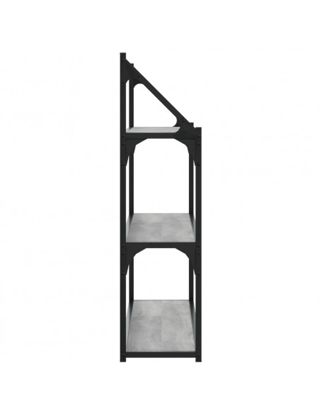Scaffale Parete 3Ripiani Grigio Sonoma 80x21x78,5cm Multistrato