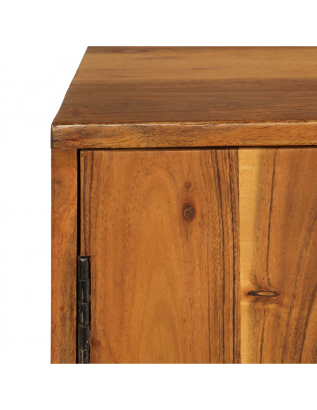 Credenza Marrone 110x30x70 cm in Legno Massello di Acacia
