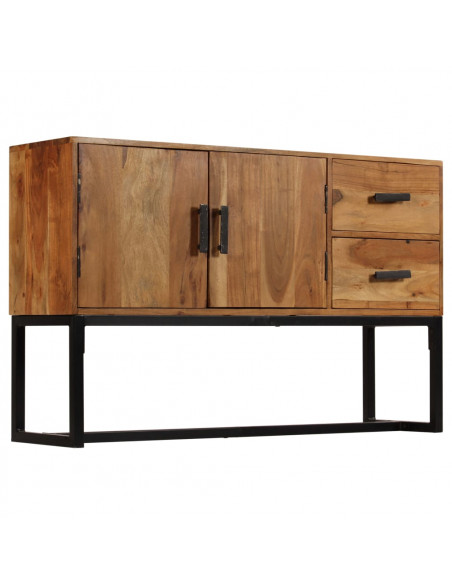 Credenza Marrone 110x30x70 cm in Legno Massello di Acacia