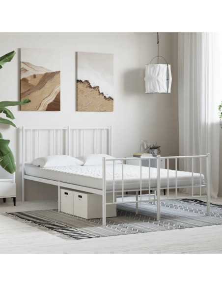 Materasso in Schiuma Bianco 140x210 cm 7 Zone Durezza 20 ILD