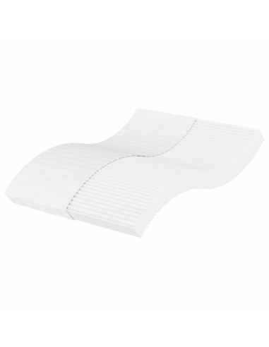 Materasso in Schiuma Bianco 140x220 cm Durezza H2 H3