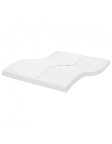 Materasso in Schiuma Bianco 160x210 cm 7 Zone Durezza 20 ILD