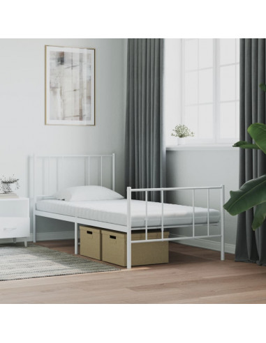 Materasso in Schiuma Bianco 80x220 cm 7 Zone Durezza 20 ILD