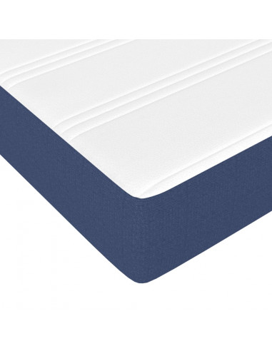 Materasso a Molle Insacchettate Blu 120x190x20 cm in Tessuto