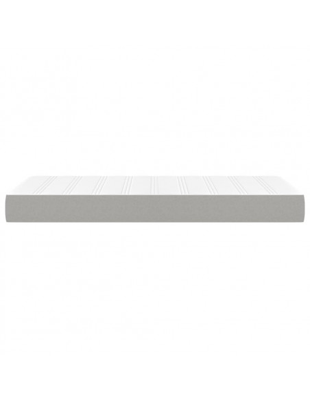 Materasso Molle Insacchettate Grigio Chiaro 120x190x20 Tessuto