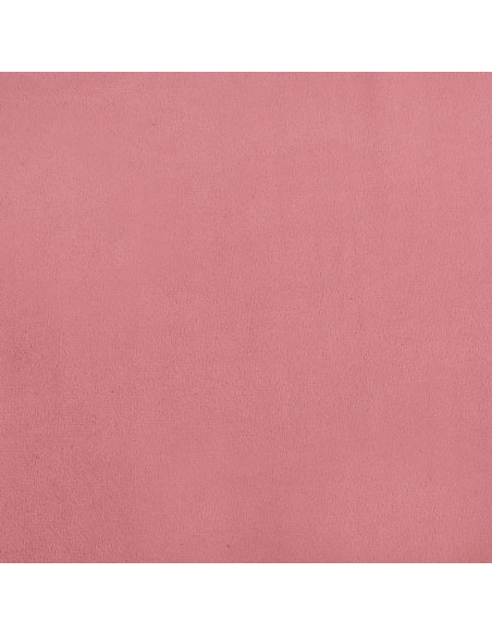 Poggiapiedi Rosa 78x56x32 cm in Velluto