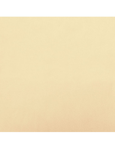 Poggiapiedi Crema 78x56x32 cm in Velluto