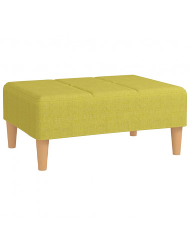 Poggiapiedi Verde 78x56x32 cm in Tessuto