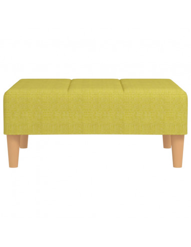 Poggiapiedi Verde 78x56x32 cm in Tessuto