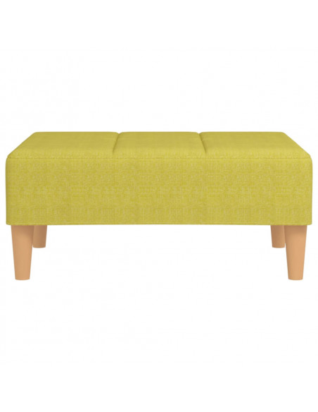 Poggiapiedi Verde 78x56x32 cm in Tessuto