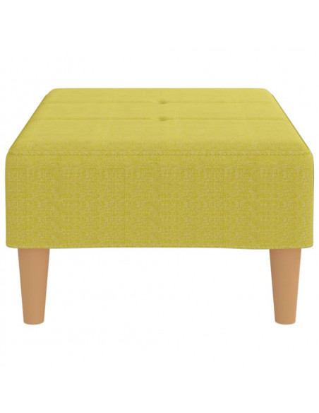 Poggiapiedi Verde 78x56x32 cm in Tessuto
