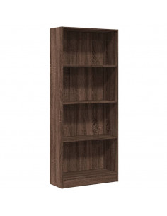 Libreria Rovere Marrone 60x24x143 cm in Legno Multistrato 2