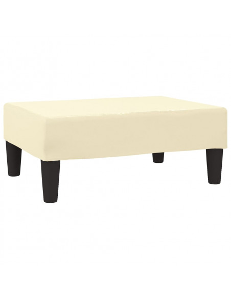 Poggiapiedi Crema 78x56x32 cm in Similpelle