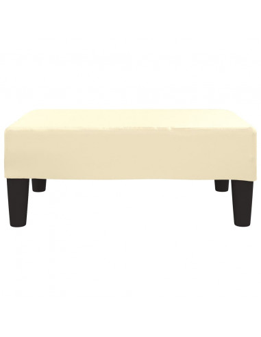 Poggiapiedi Crema 78x56x32 cm in Similpelle