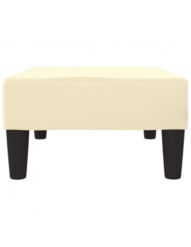 Poggiapiedi Crema 78x56x32 cm in Similpelle