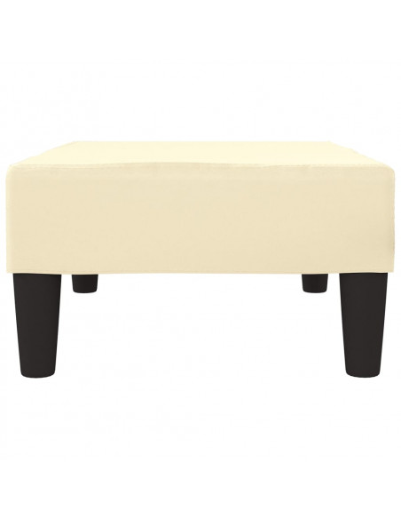 Poggiapiedi Crema 78x56x32 cm in Similpelle