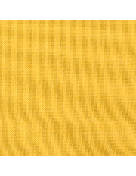 Poggiapiedi Giallo Senape 45x29,5x35 cm in Tessuto e Similpelle