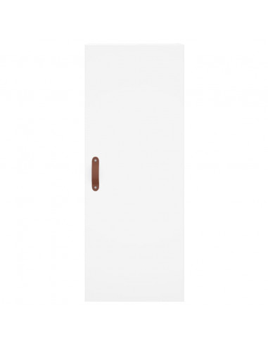 Credenza Bianca 34,5x34x180 cm in Legno Multistrato