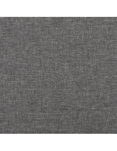 Poggiapiedi Grigio Chiaro 60x60x36 cm in Tessuto
