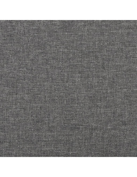 Poggiapiedi Grigio Chiaro 60x60x36 cm in Tessuto