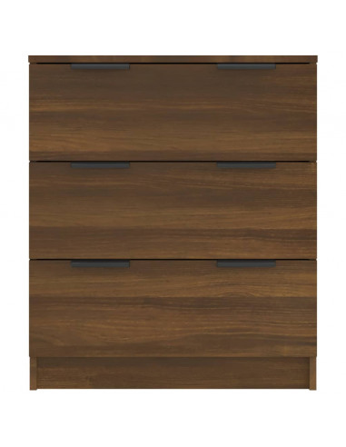 Credenza Rovere Marrone 60x30x70 cm in Legno Multistrato