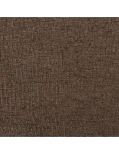 Poggiapiedi Marrone 60x60x36 cm in Velluto