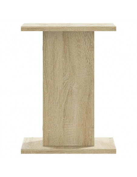 Supporti Altoparlanti 2 pz Rovere 30x30x40 cm in Multistrato