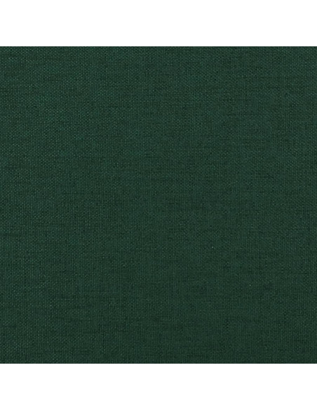Poggiapiedi Verde Scuro 60x60x36 cm in Tessuto