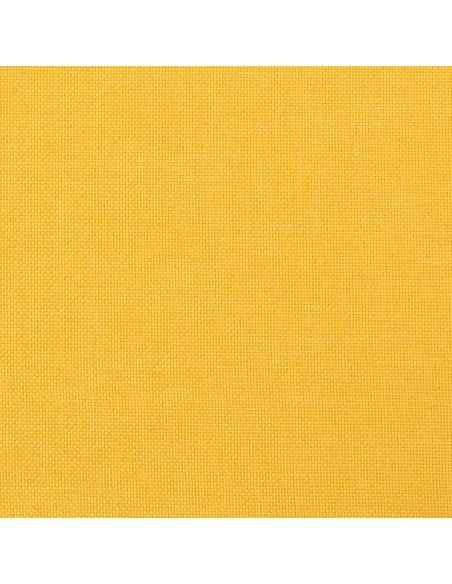 Poggiapiedi Giallo Senape 60x60x36 cm in Tessuto