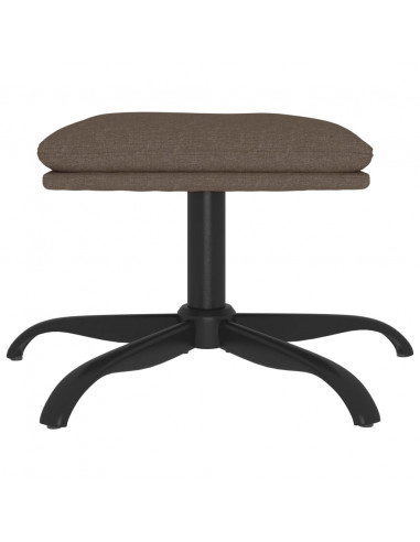 Poggiapiedi Tortora 60x60x36 cm in Tessuto
