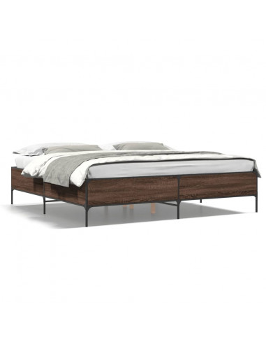 Giroletto Rovere Marrone 180x200cm in Legno Multistrato Metallo