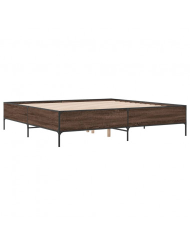 Giroletto Rovere Marrone 180x200cm in Legno Multistrato Metallo