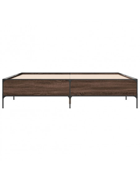 Giroletto Rovere Marrone 180x200cm in Legno Multistrato Metallo
