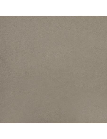 Poggiapiedi Grigio Chiaro 60x60x36 cm in Velluto
