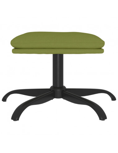 Poggiapiedi Verde Chiaro 60x60x36 cm in Velluto