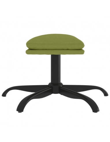 Poggiapiedi Verde Chiaro 60x60x36 cm in Velluto