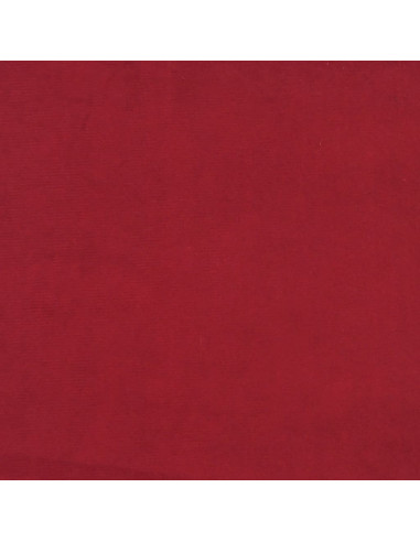 Poggiapiedi Rosso Vino 60x60x36 cm in Velluto