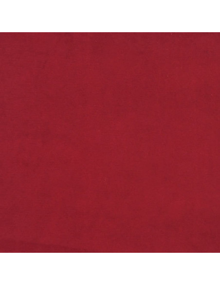 Poggiapiedi Rosso Vino 60x60x36 cm in Velluto