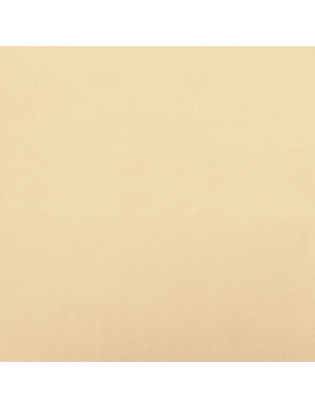 Poggiapiedi Bianco Crema 60x60x36 cm in Velluto