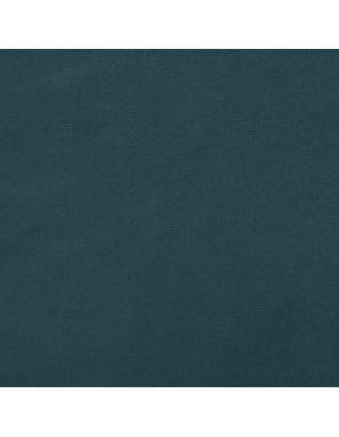 Poggiapiedi Blu 60x60x36 cm in Velluto