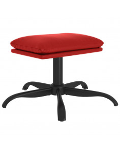 Poggiapiedi Rosso Vino 60x60x36 cm in Similpelle 2