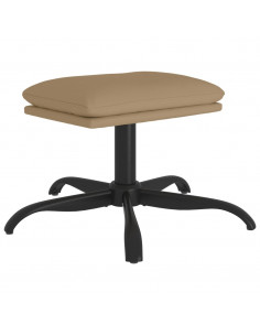 Poggiapiedi Capuccino 60x60x36 cm in Similpelle 2