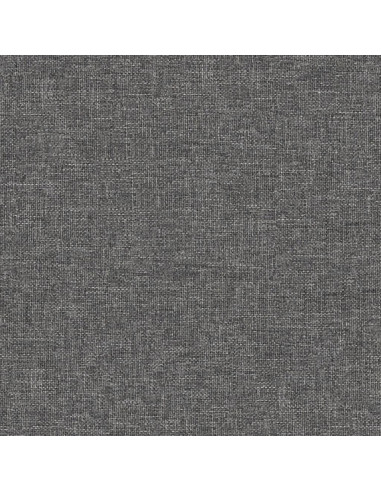 Poggiapiedi Grigio Chiaro 60x60x36 cm in Tessuto e Similpelle
