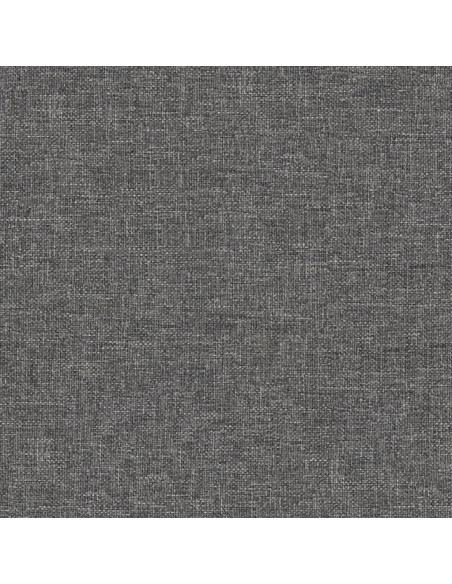 Poggiapiedi Grigio Chiaro 60x60x36 cm in Tessuto e Similpelle