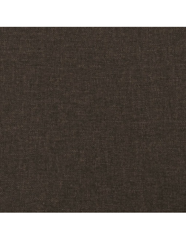 Poggiapiedi Marrone 60x60x36 cm in Tessuto e Similpelle