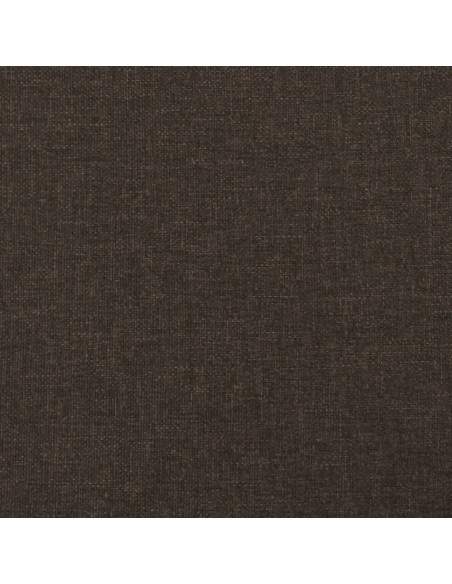 Poggiapiedi Marrone 60x60x36 cm in Tessuto e Similpelle